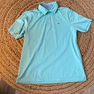 Vineyard Vines Size XL Robin’s Egg Blue Polo Shirt